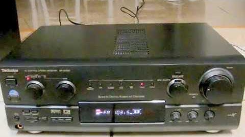 Technics AV Control Stereo Receiver SA-DX930 how SOUND music playing