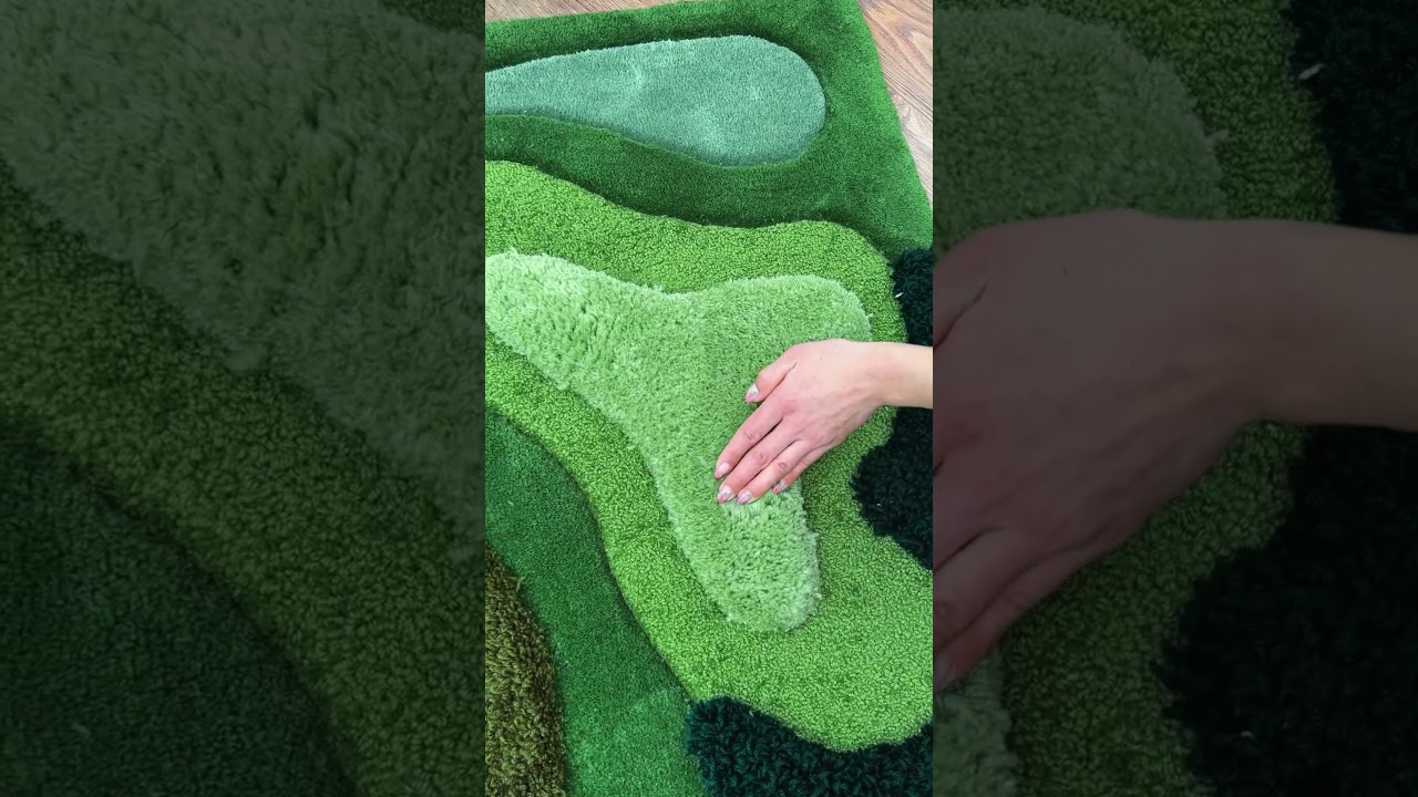 Forest Island 3D Tufting Rug 🌿☘️ Available to order 🛒 