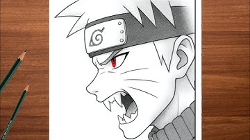 How to Draw Naruto Uzumaki 🔥 | Easy Anime Drawing Tutorial | Pencil Sketch Step by Step”