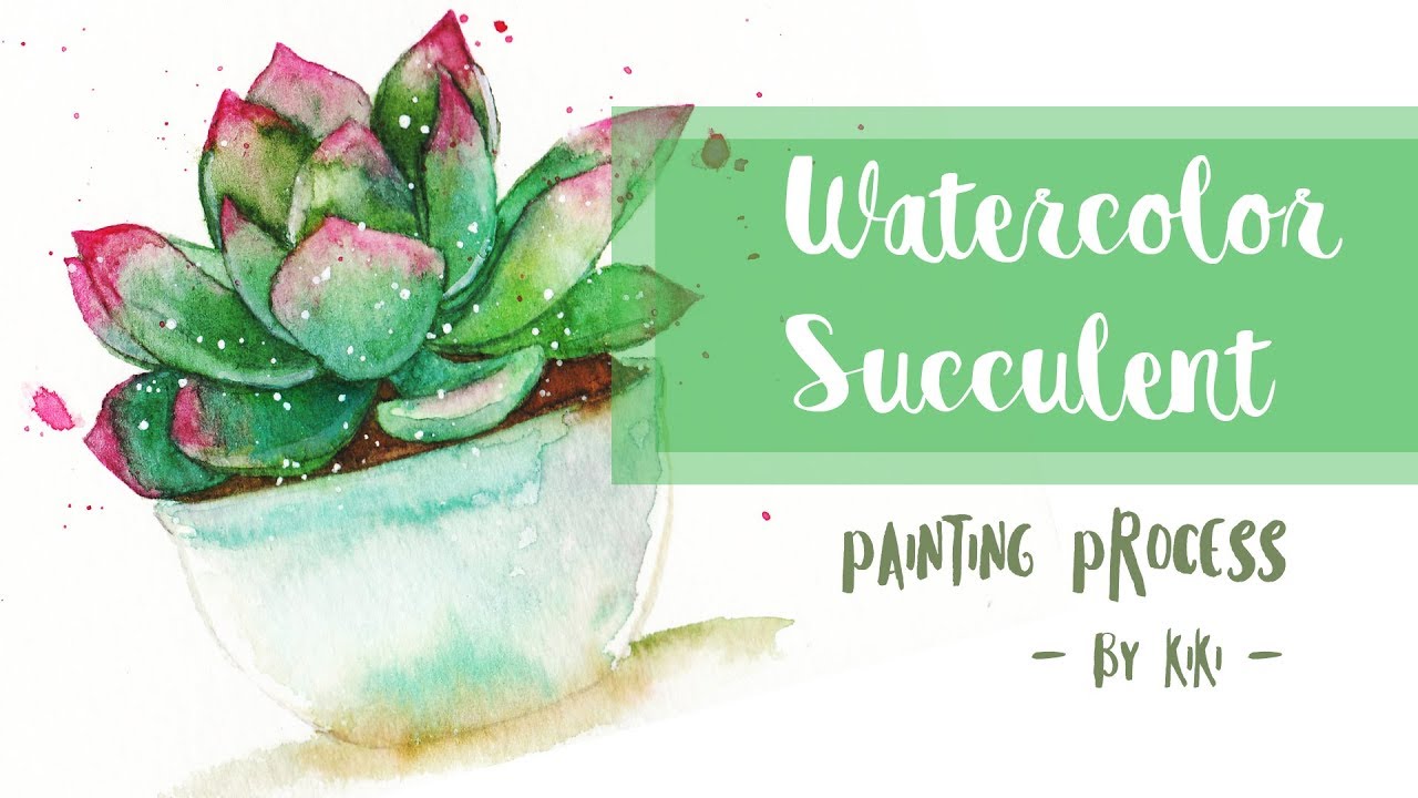 Watercolor Succulent