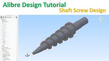 Alibre Design Tutorial How to Make Extruder Conical Screw  Shaft