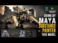 I made this insane Robot in Maya + Substance Painter 🤯| Military Mech Design Tutorial | #3DModeling