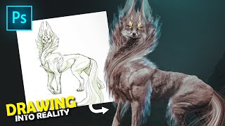 Turning YOUR Drawing Into Reality| Photoshop -speed art| Ep.2