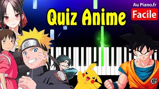 Quiz Animé Opening Piano