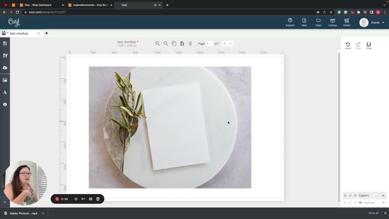 How to use Corjl to add digital designs to your mockups.