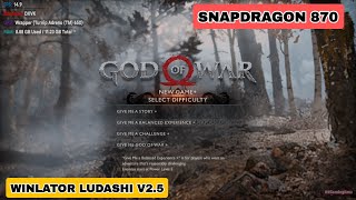 God of War 4 on Android Winlator Ludashi V2.5 | Snapdragon 870 | Adreno 650