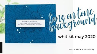 Easy Card Background | Tone on Tone Stamping Guide