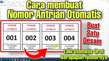 Cara Membuat Nomor Antrian di Microsoft Word Otomatis dan Cepat
