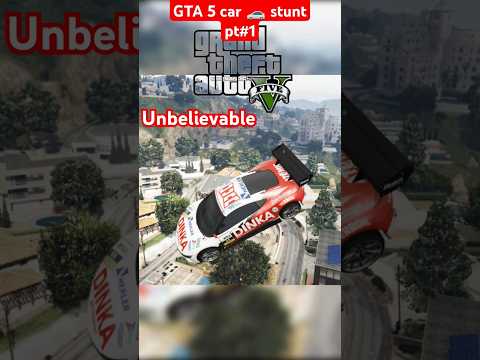 GTA 5 car 🚗 stunt pt #1 #gta #gtagamers #gtacars #gtaonline #gtagameplay #rockstar #vicecity