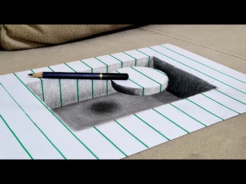 3d drawing easy, 3d drawing on paper, 3 boyutlu çizimler