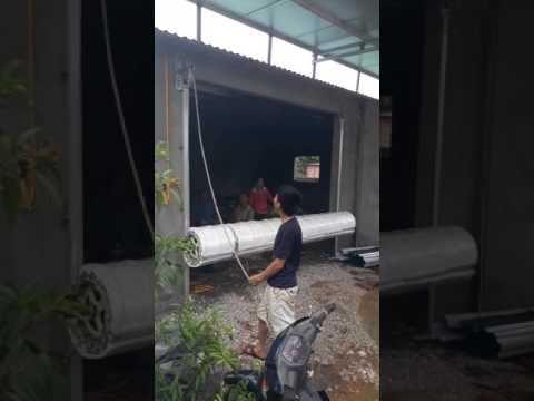 Video Hướng dẫn lắp CỬA CUỐN KÉO TAY đơn giản nhất bằng RÒNG... - youtube