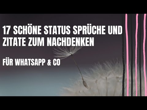 Video: Aphorismen über das Leben mit Sinn. Kurze Zitate und Status