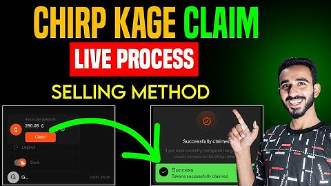 Claim Chirp Token Live Process | Kage  Airdrop Claim Live Method | Chirp Claim Kaise Karen