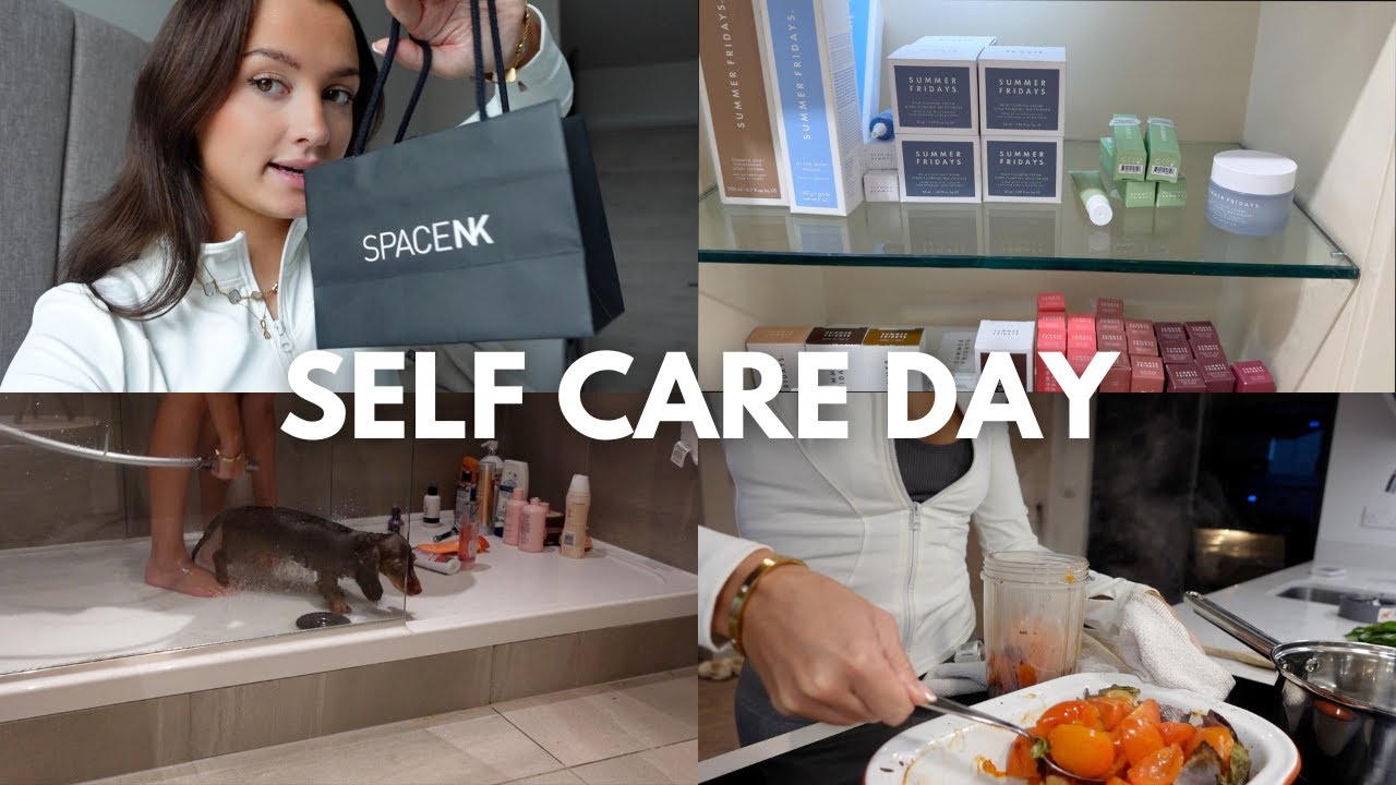 VLOG: makeup shopping at space nk, showering my sausage dog, homemade soup