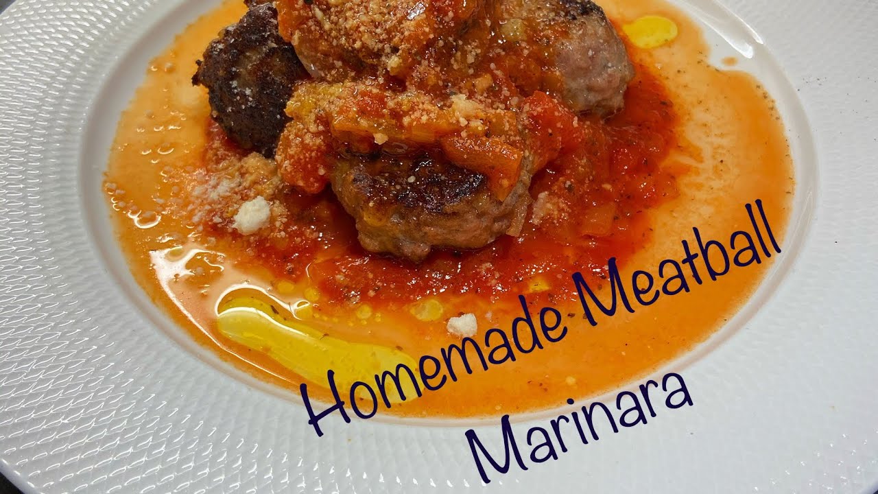 Homemade meatball marinara time lapse YouTube