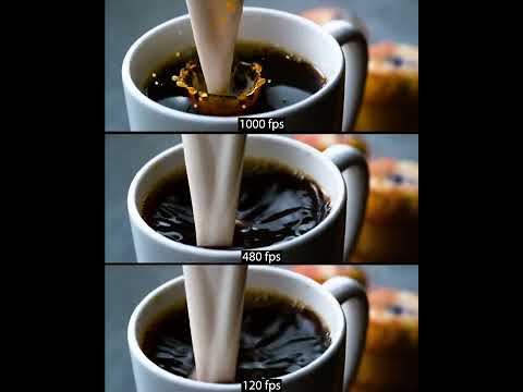 Pouring coffee in slow motion at 1000 fps — free youtube stock footage