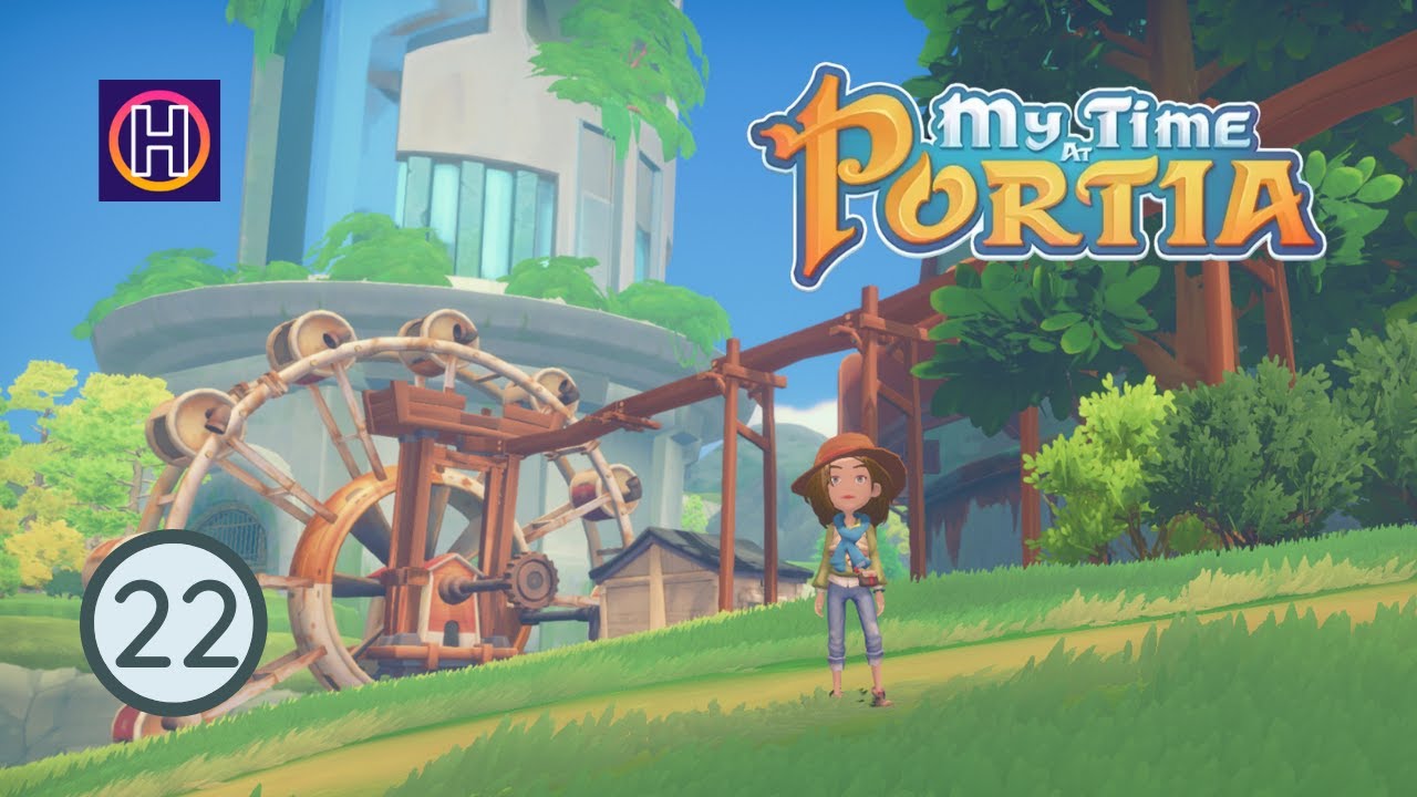 My Time at Portia, Episode 22 - Installation of the water wheel and