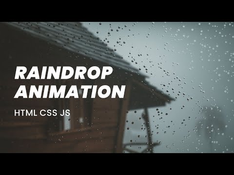 Realistic Raindrops Effect with Canvas and Rainyday.js | Jquery Plugins