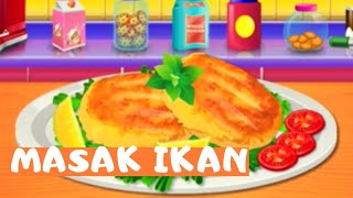 Belajar masak ikan salmon | game anak | kids game | smart game | wkwkwk land | game terbaru screenshot 3