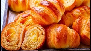 Einfaches Rezept, ohne den Teig zu falten. Knuspriges Blätterteigbrot geht perfekt auf. Hübsch