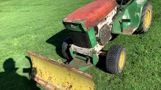 How to operate a 1968-1971 John Deere 110-112 GARDEN TRACTOR