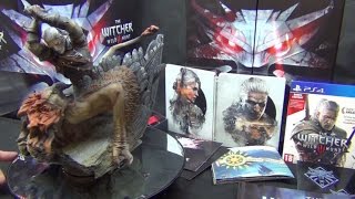 The Witcher 3: Wild Hunt Collector's Edition Statue Unboxing PS4