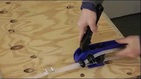 Composite Strap – How to thread & Tension using wire buckles-