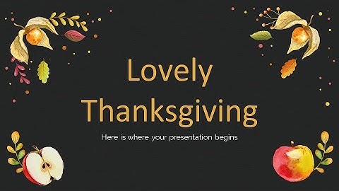 Black Thanksgiving Day PowerPoint Template & Google Slides Theme by GreatPPT.com