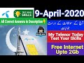 9 April 2020 Questions And Answers | My Telenor Today Questions | Telenor Questions Today Quiz App