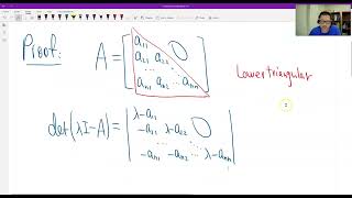 Theorem 5.1.2 (Eigenvalues of Triangular Matrices)