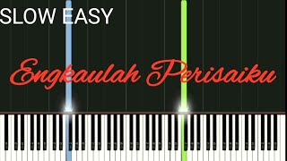 Tutorial Piano Engkaulah Perisaiku | SLOW EASY Piano