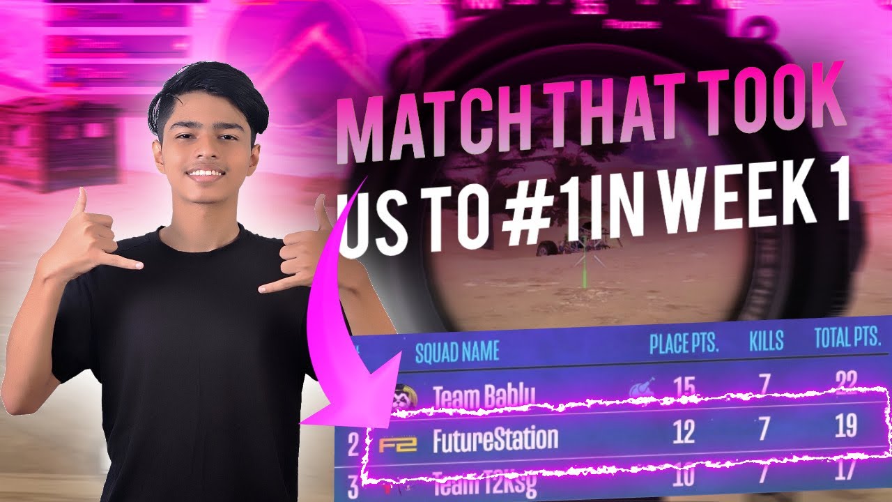 MATCH THAT TOOK US TO #1 IN PMPL Week 1 | FutureStation | FSSteelshot