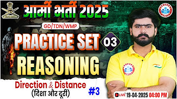 Army GD Reasoning Practice Set 2025 | Direction & Distance | Reasoning for Army GD/TDN/WMP