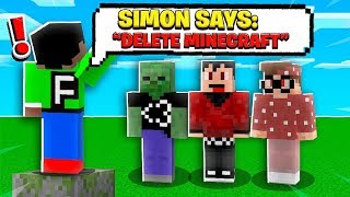 BEST FRIENDS PLAY SIMON SAYS IN MINECRAFT PE!