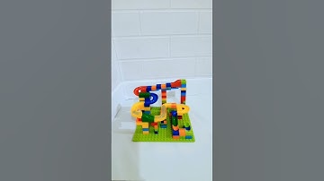 marble run race in lego ( reverse video ) #shorts #marble #marblerun