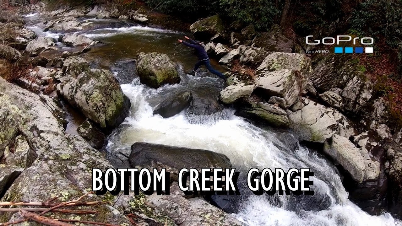 GoPro Hike Bottom Creek to Bent Mt Falls, Roanoke VA and info