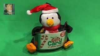 Gemmy 2007 Singing Penguin Gift Card Holder - We Wish You A Merry Christmas