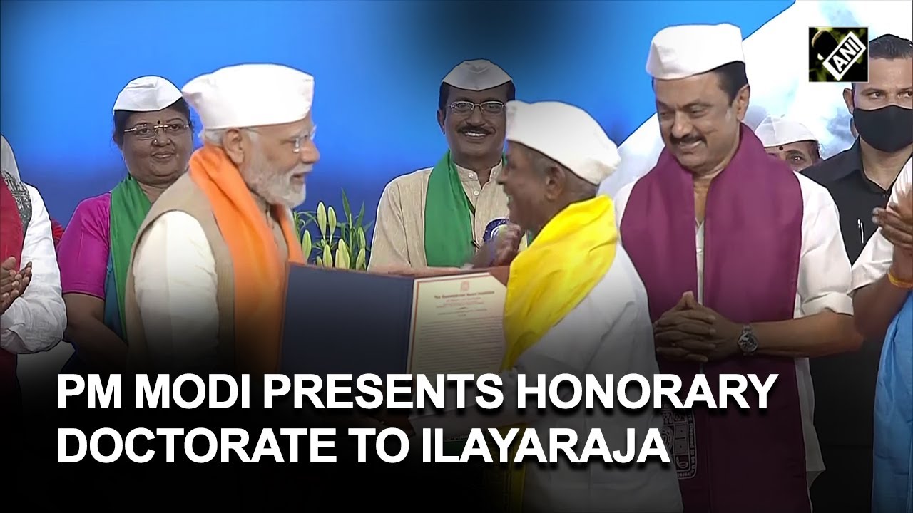 PM Modi presents honorary doctorate to music maestro Ilayaraja