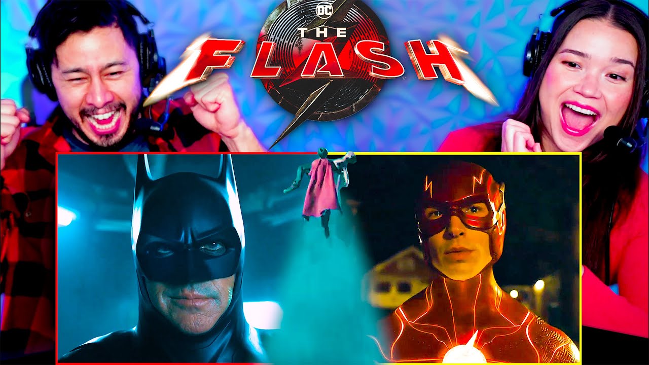 THE FLASH Trailer Reaction! | Ezra Miller, Michael Keaton, Ben Affleck ...