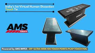 89inch Touch Table diaplay powered by AMS TOUCH 100 points PCAP TOUCH FOIL