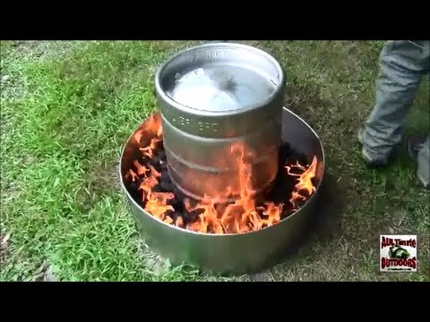 HOW TO COOK A TURKEY IN 2 HOURS THE EASY WAY! IN A BEER KEG!!!!!!! - YouTube