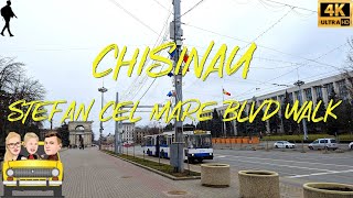 Chisinau 🇲🇩 Moldova Stefan cel Mare Blvd Walk