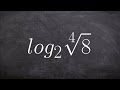 Evaluating Log With a Radical Logarithm