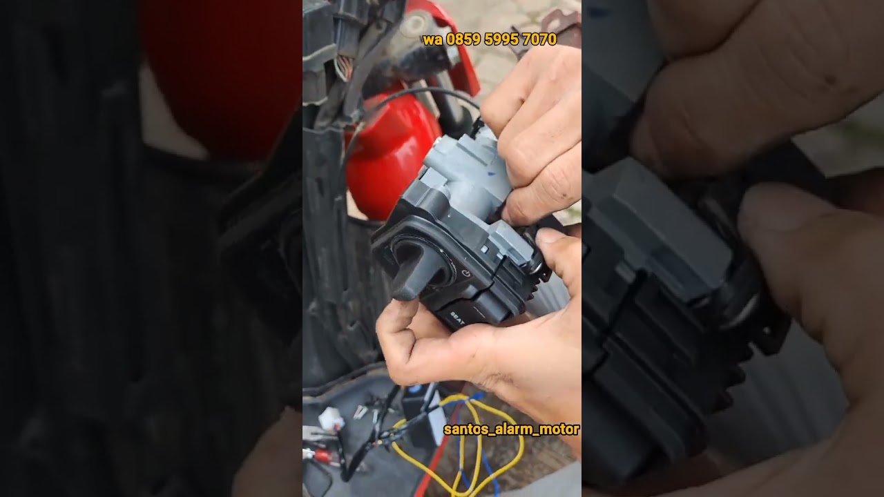 Cara pasang kontak keyless pcx 160 kombinasi alarm remot di honda Genio