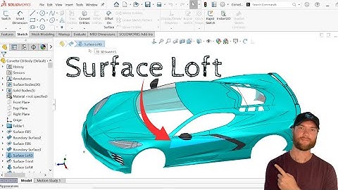 2 Minute Solidworks Surface Loft Beginner Tutorial