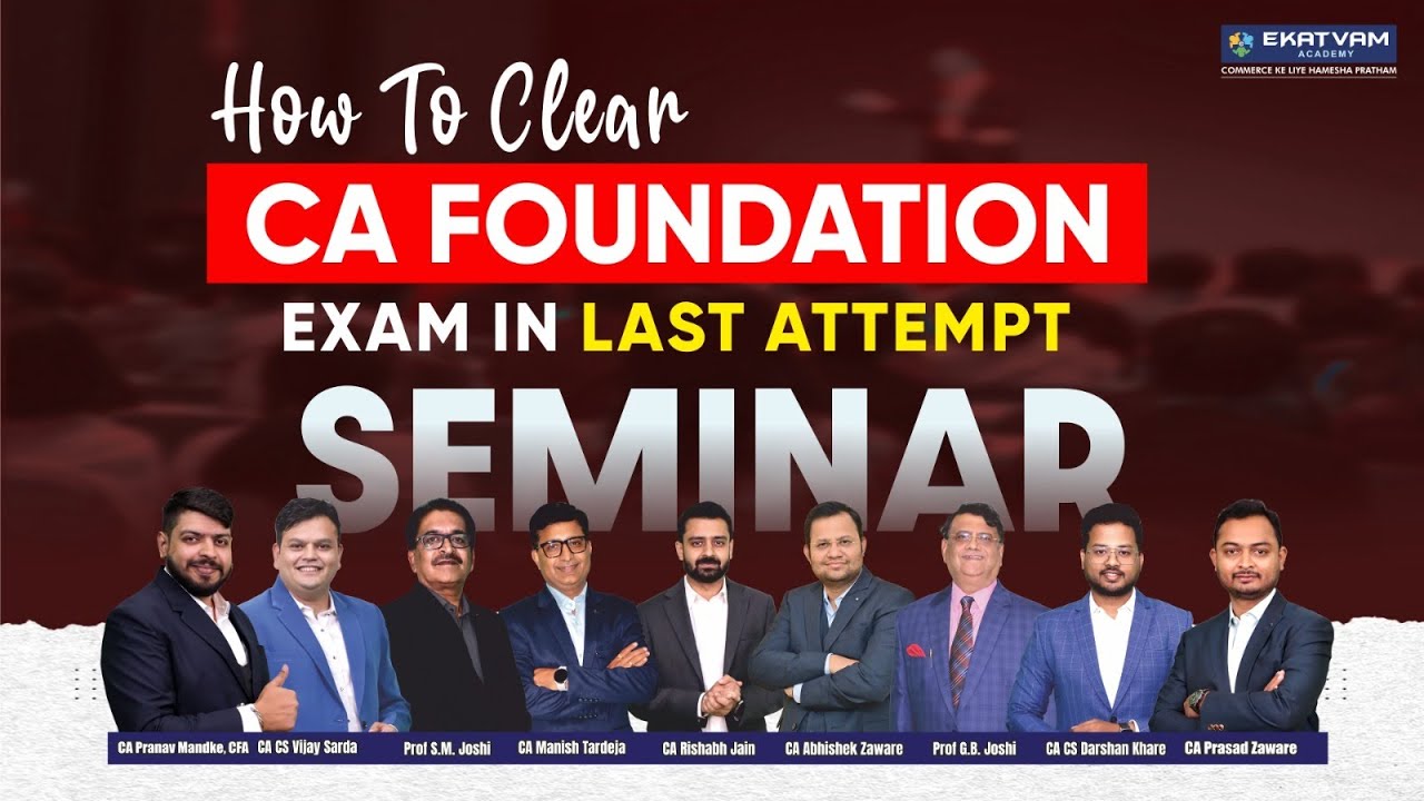 📚 How To Clear CA Foundation Exam In The One Attempt? 🤔 Tips By India's ...