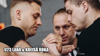 U23 -80 un +80 kg- LATVIJAS ČEMPIONĀTS ARMVRESTLINGĀ 2024