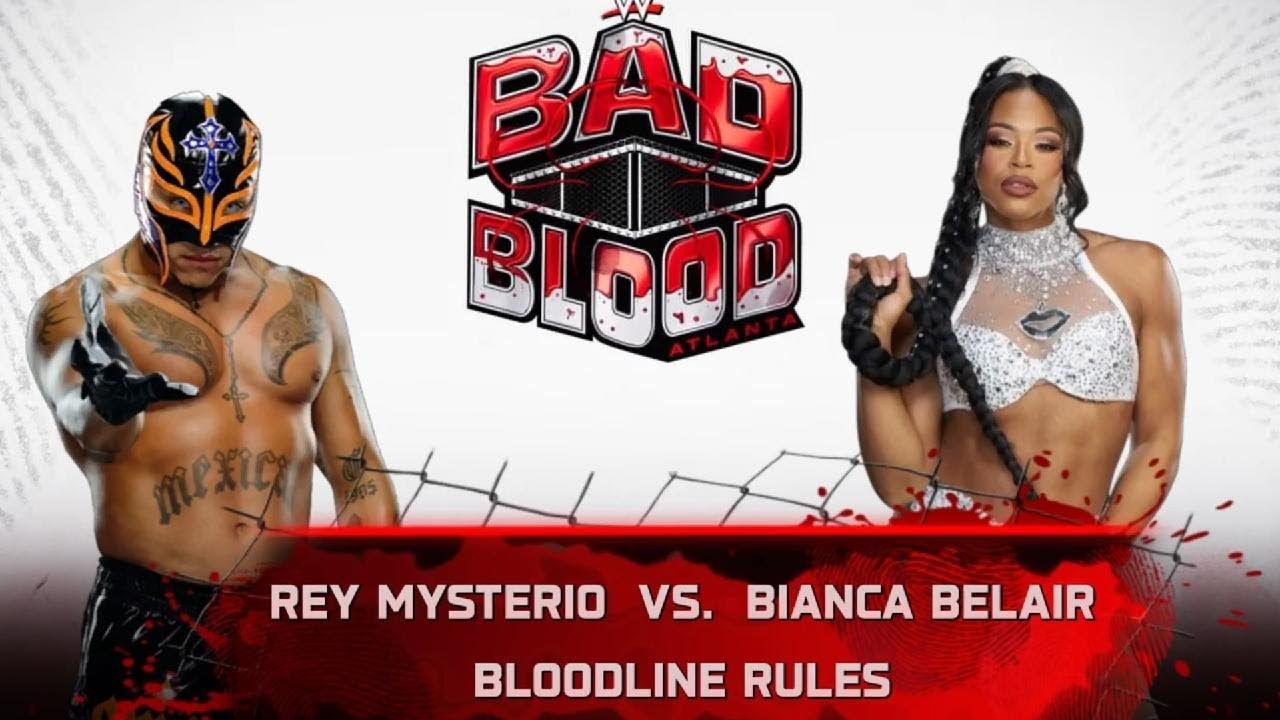 Rey Mysterio vs Bianca Belair | Bad Blood Match | WWE 2K25 PS5 Gameplay 