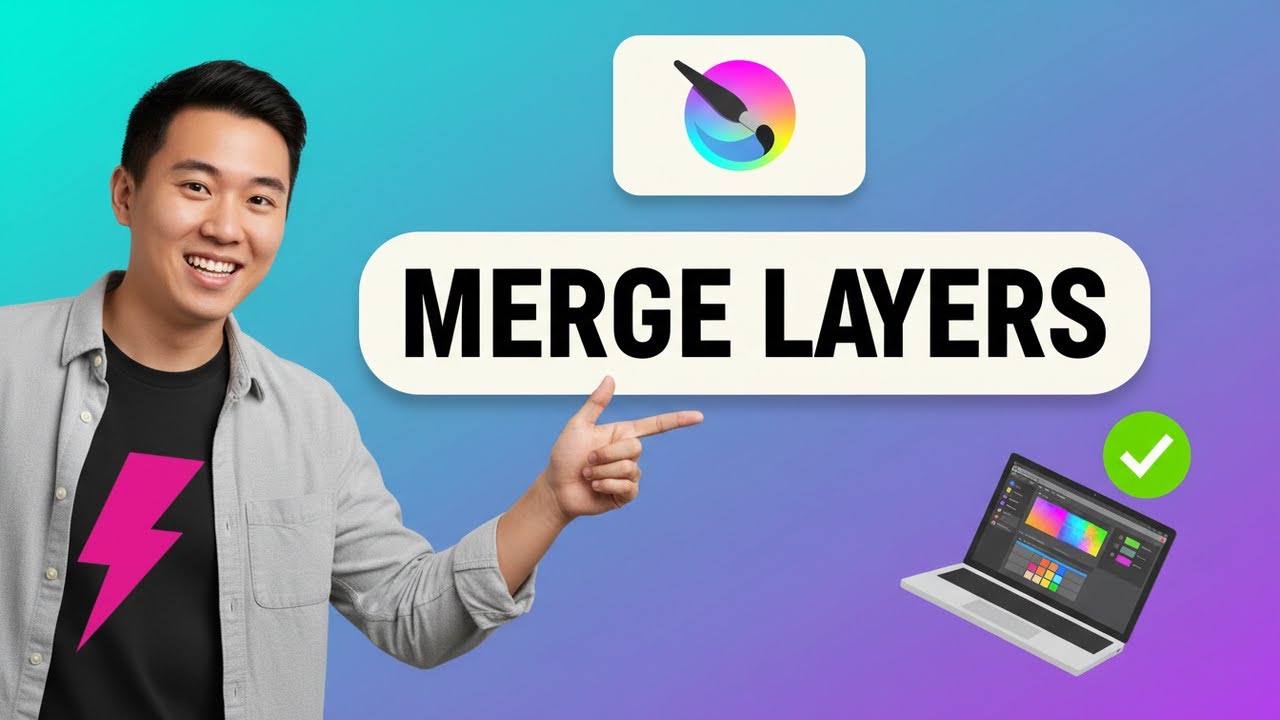 How to MERGE LAYERS in Krita (Step by Step)