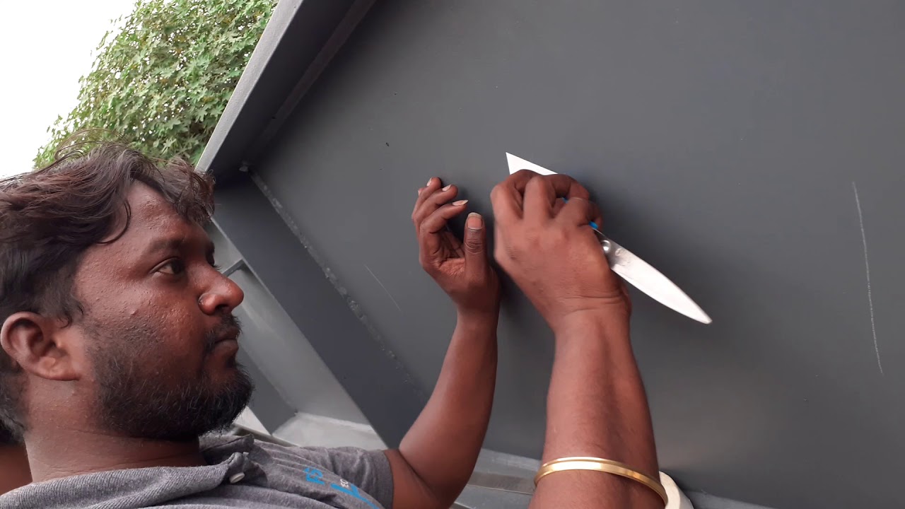 Cross cut peel off test of painting YouTube